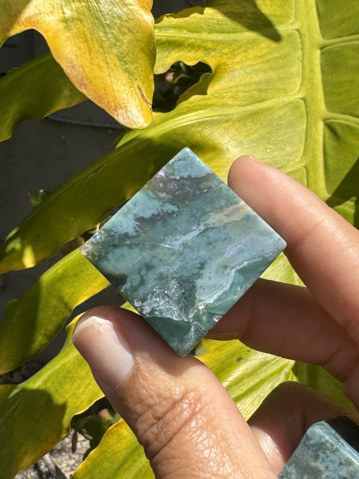 Moss Agate Crystal Free Forms