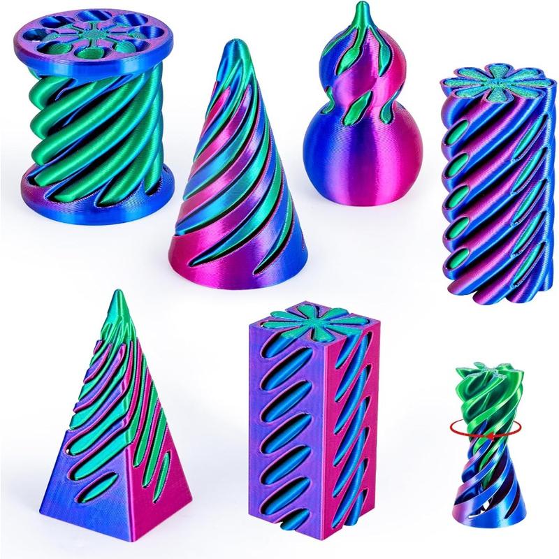 6 Pack Spiral Cone Fidget Toys 3D Printed Spiral Fidget Toys Impossible Cone 3D Printed Fidgets Impossible Pyramid Passthrough 3D Printed Toys for Adults & Kids for Anxiety Relaxing 6 Pack Spiral Cone Fidget Toys 3D Printed Spiral Fidget Toys Impossible Cone 3D Printed Fidgets Impossible Pyramid Passthrough 3D Printed Toys for Adults & Kids for Anxiety Relaxing