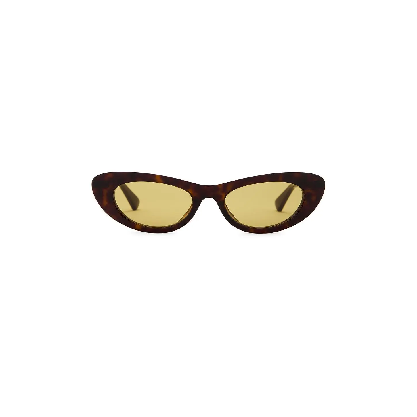 Bottega Veneta Cat Eye Sunglasses in Havana & Yellow Bottega Veneta Cat Eye Sunglasses in Havana & Yellow