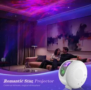 3-in-1 Galaxy Star Projector with Bluetooth Speaker, 7-Color Nebula Night Light with Remote & Timer, Adjustable Starry Sky Ceiling Projector for Bedroom Decor, Gaming Room, Kids & Adults Gift