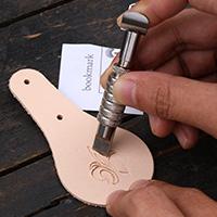 Harxvto Leather Crafting Kit Leather Working Tools and Supplies Stamping, Handmade Leather Craft  Classic Style Handmade Gift Bring to Your Love for Diy Craft Beginner