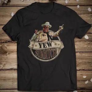 Timeless Smokey and the Bandit Movie T Shirt Featuring Smokey Bear and Jackie Gleason in Vintage Black Cotton
