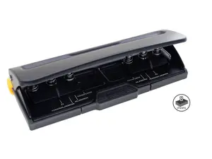 Bira 6 Hole Punch, Black, Adjustable, 8 Sheet Capacity, Mini/Pocket A3/ A4 / A5 / A6 / Agenda/Personal/Deskfax