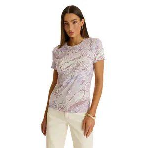 Amaya Ultra-Soft T-Shirt - Pastel Paisley