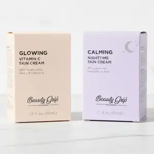 2 Pack Day & Night Skin Cream Set – Niacinamide Glow Cream & Calming Night time Skin Cream 50ml Each