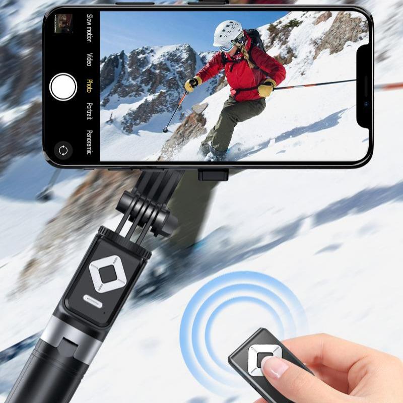 Upgrade 6 in 1 Selfie Stick With Fill Light, 67" Phone Tripod & Wireless Remote Page Turner,Bluetooth Camera Video Recording Remote,Music Control, for iPhone ,iPad ,iOS,Android