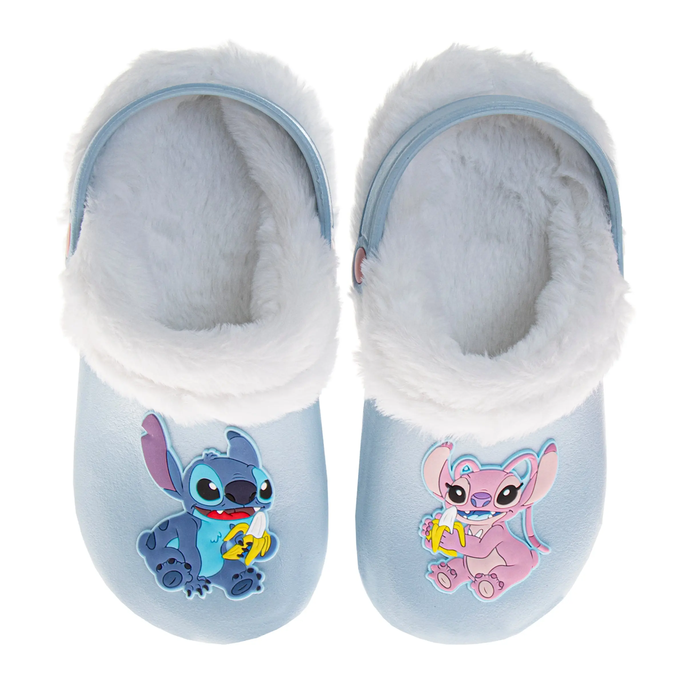 Disney Lilo & Stitch Girls' Backyard Playful Clogs - Secure Heel Strap, Practical Design, Character Graphics, Lightweight Comfortable Slip-On Shoes (Little Kid)