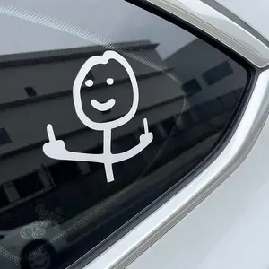 Middle Finger To The World Funny Sticker for Laptop Phone Car Waterproof Durable Long Lasting Vinyl Sticker