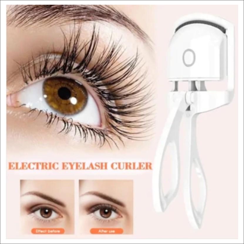 Heated Eyelash Curlers,Rechargeable Electric Eyelash Curler,Heated Lash Curler,Handheld Eyelash Heated Curler,2 Heating Modes with Sensing Heating Silicone Pad(Pink) Compact Cosmetic