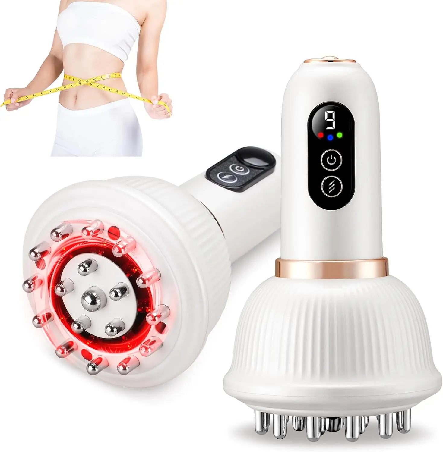 Handheld massager - portable design, suitable for daily massage of arms, legs, abdomen, and back. It is an ideal gift for relaxation, suitable for Valentine's Day, summer sweating, and a comfortable journey after sweet treats