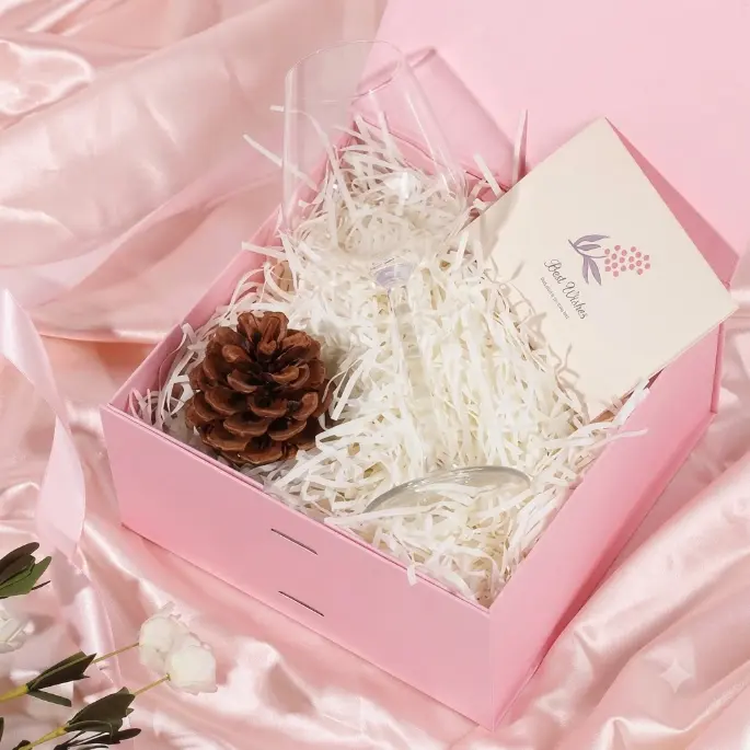 OEMVALATY Pink Gift Box,6x6x3 Inches Gift Boxes with Lids for Presents with Magnetic Closure and Ribbon for Wedding,Storage,Birthday