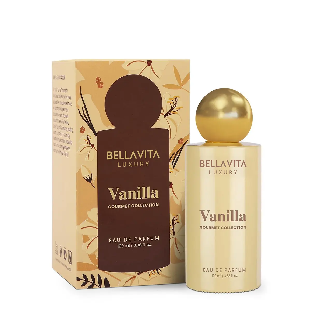 Bellavita Luxury Vanilla Eau De Parfum 100ML | Sweet Gourmand Women Perfume | Creamy Coconut & Musk Fragrance | Long Lasting Perfume for Women | Women Perfume Gift Set | Women’s Day