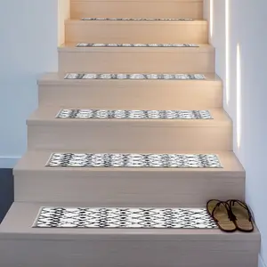 Modern Boho Design Non-Slip Stair Treads