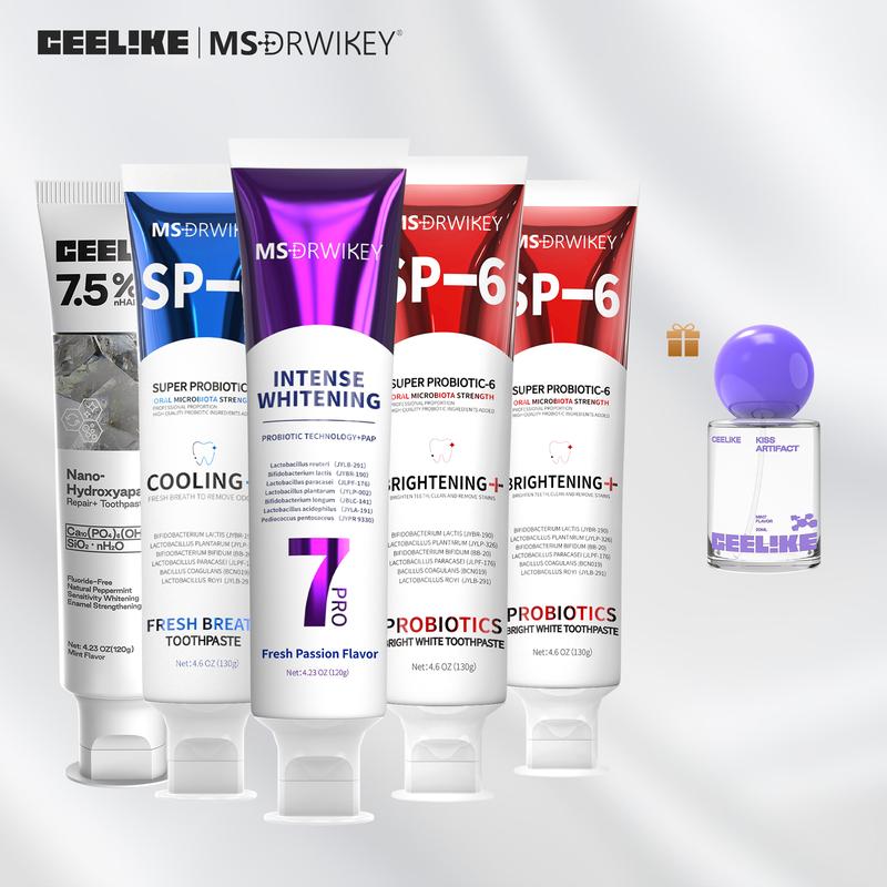 MSDRWIKEY SP-6 Oral Care Set (6-Pack) | Probiotic Formula for Enamel Protection & Fresh Breath | Includes Oral Spray#TikTokShopBlackFriday