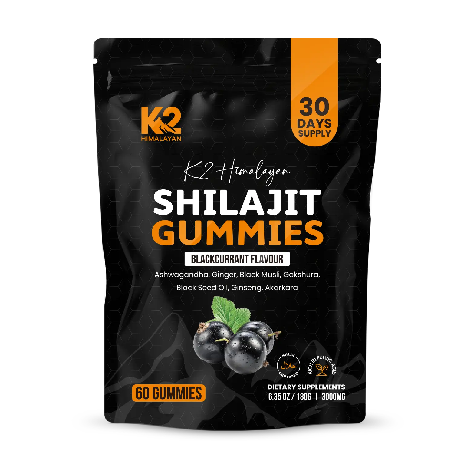 k2himalayan shilajit gummies with ashwagandha and black seed oil-Gold grade sundried k2 himalayan shilajit for men and women supliment 85+ minirals+ rich fulvic acid