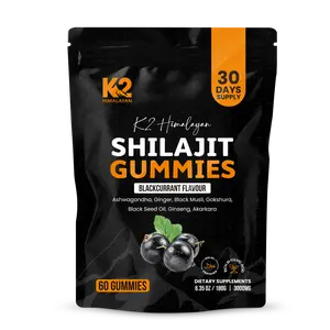k2himalayan shilajit gummies with ashwagandha and black seed oil-Gold grade sundried k2 himalayan shilajit for men and women supliment 85+ minirals+ rich fulvic acid