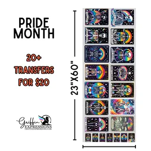 Pride Month | Dollar Deals DTF Transfer Gang Sheet For Graphic Tees