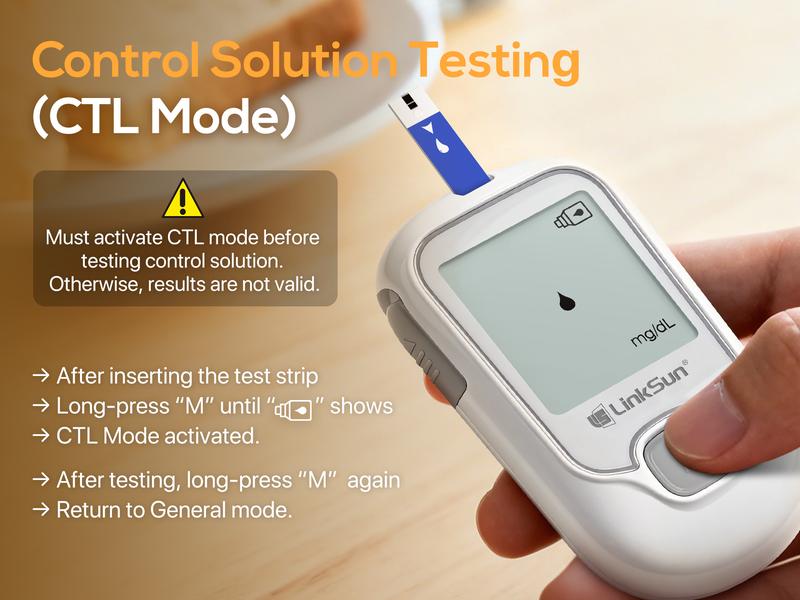 Linksun G-425-1 Blood Glucose Monitor Kit, 100/50 Test Strips &100/50 Lancets, 1 Blood Sugar Monitor, 1 Lancing Device, Diabetes Testing Kit, No Coding,500 Memory, Control Solution, Large Display, Glucometer for Home Use Healthcare