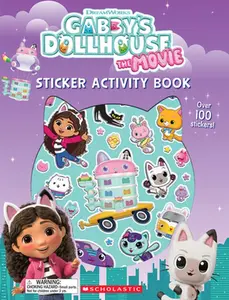 Gabby's Dollhouse: The Movie (Gabby's Dollhouse: Sticker Activity Book with Shiny Stickers) -- Mel Maxwell, Paperback