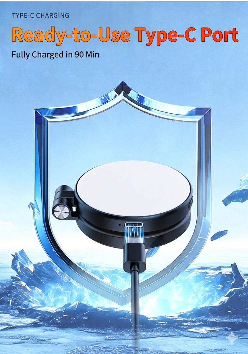 MagSafe Magnetic Selfie Ring Light, Mini PortableRechargeable LED Fill Light with Mirror, Extendable PocketSize for Makeup Travel Vlog Selfie Photography LiveStream