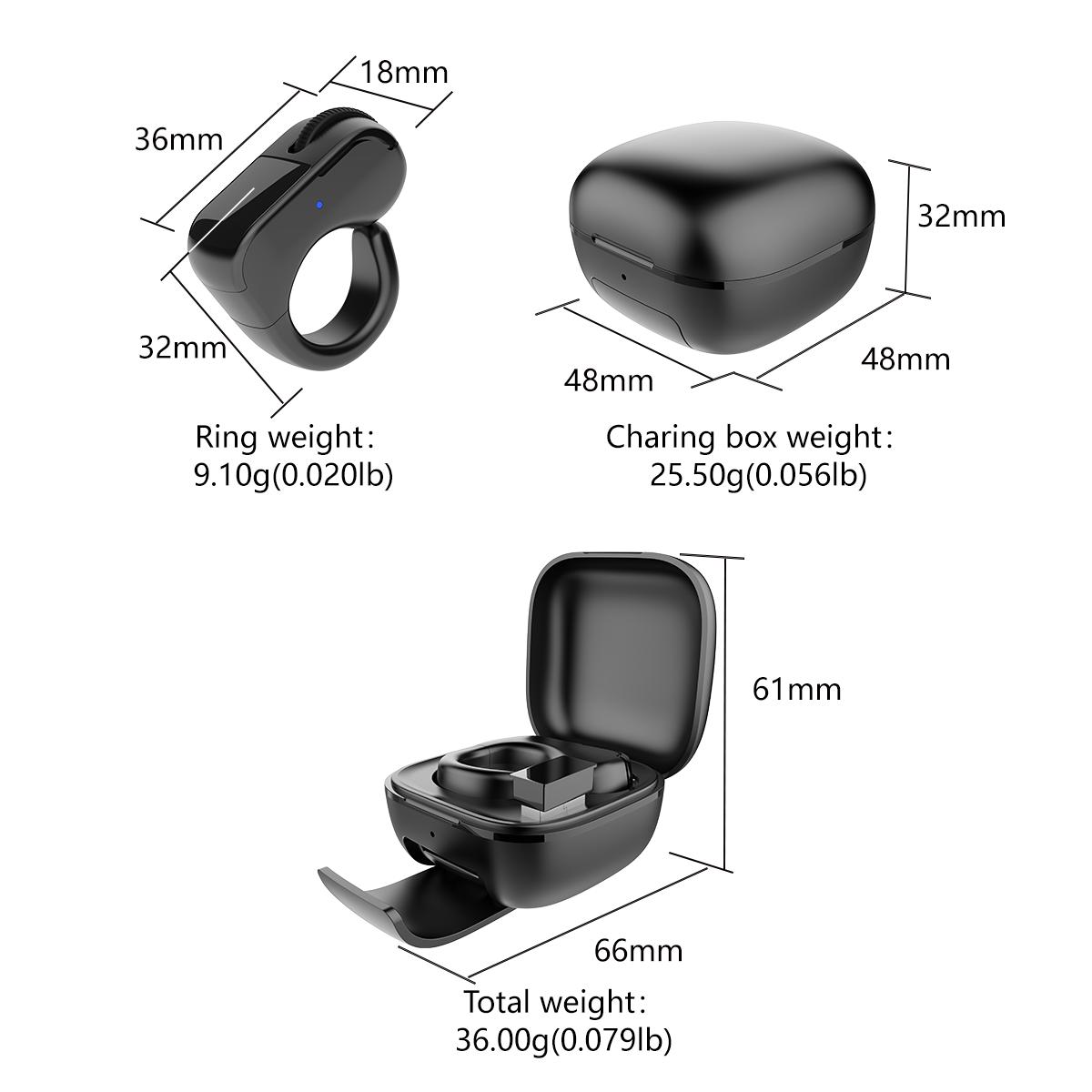 Bluetooth+2.4G Remote Control Scrolling Finger Ring Air Mouse with Touchpad for TikTok, Wireless Clicker, Video Scroller, Page Turn for Kindle APP, Presenter Remote, Selfie, Rechargeable, Remote Mice for Android iOS & PC Laptop Mac Tablet Computer Black Bluetooth+2.4G Remote Control Scrolling Finger Ring Air Mouse with Touchpad for TikTok, Wireless Clicker, Video Scroller, Page Turn for Kindle APP, Presenter Remote, Selfie, Rechargeable, Remote Mice for Android iOS & PC Laptop Mac Tablet Computer Black