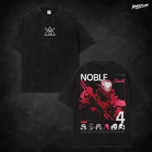 Design Noble Team Halo Reach V3, Remember Reach Unisex Washed Cotton T-Shirt, RPG graphic tees Top anime manga game merch Casual Streetwear men gifts shirts men Menswear Hoodie Print Straight