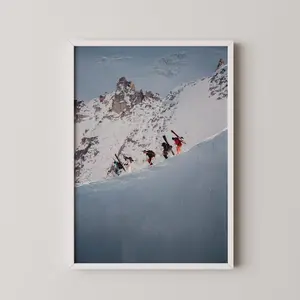 Retro Ski Photography Print: Apres Ski Wall Art Unframe Poster