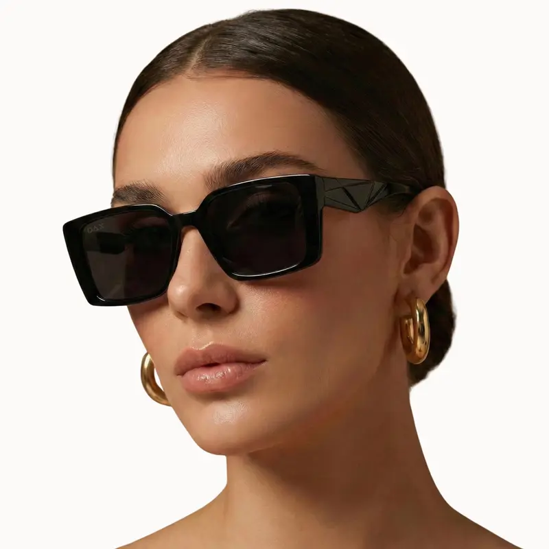 Square Polarized Sunglasses for Women Men Small Hexagonal  display picture 3