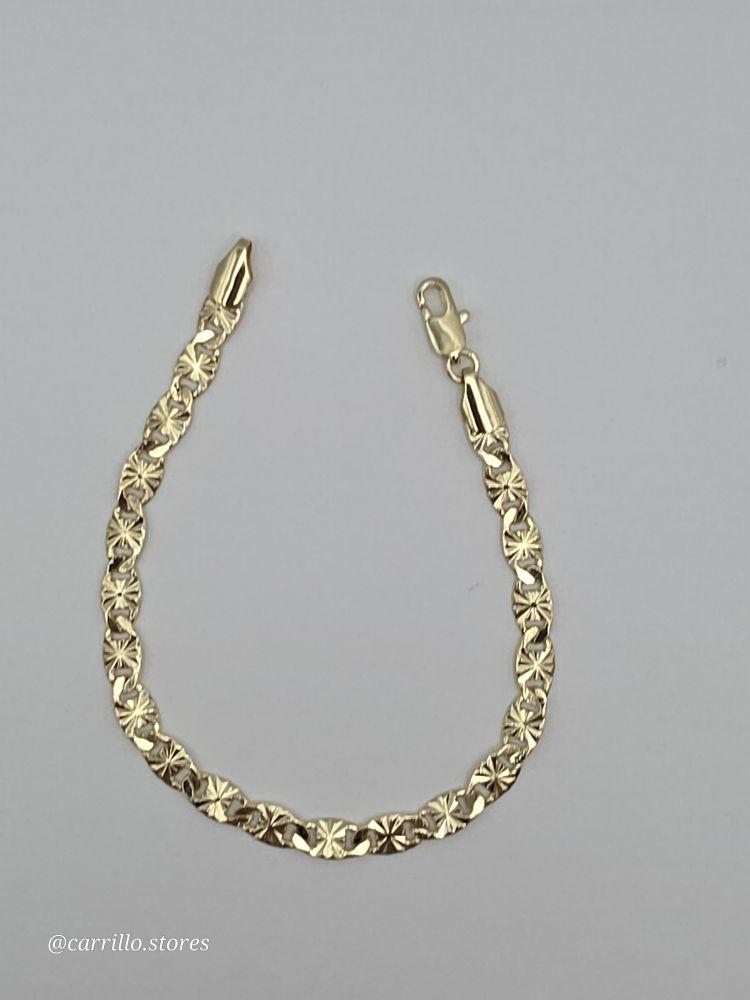 New Style  GOLD COLOR  5N Gold-Plated Fancy Design 7 ½"inches Bracelet - Elegant and Unique Appearance Trendy Jewelry