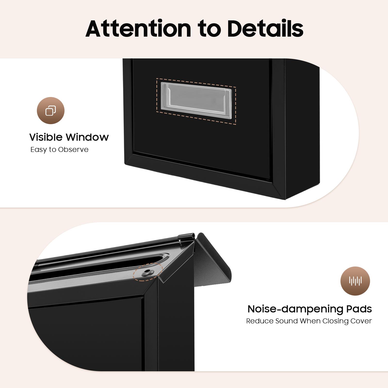 2026 Viral Wall-Mounted Lockable Mailbox - Galvanized Iron Rustproof for Home/Office Mail Storage