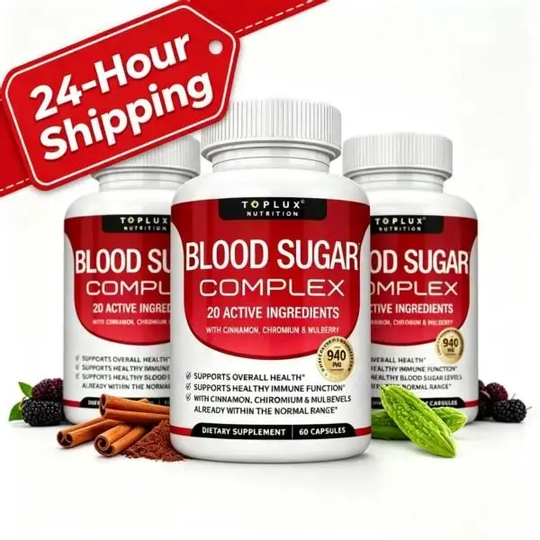 （Flash Sale 3 bottles）Blood Sugar Complex 20 Vitamins & Minerals Support Overall Health