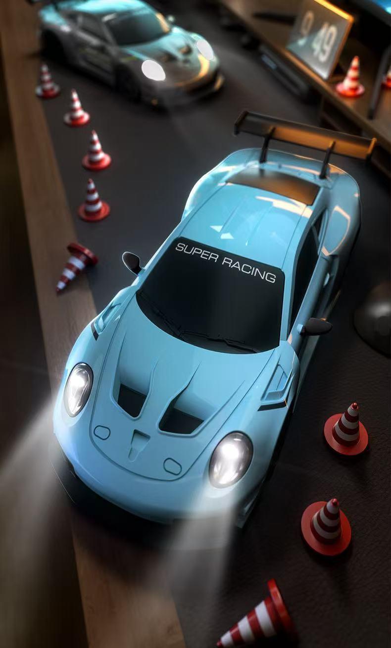 RC Drift Car 2.4GHz 4WD Speed Adjustment LED Lights Extra Tires Obstacle Accessories Kids Racing Gift