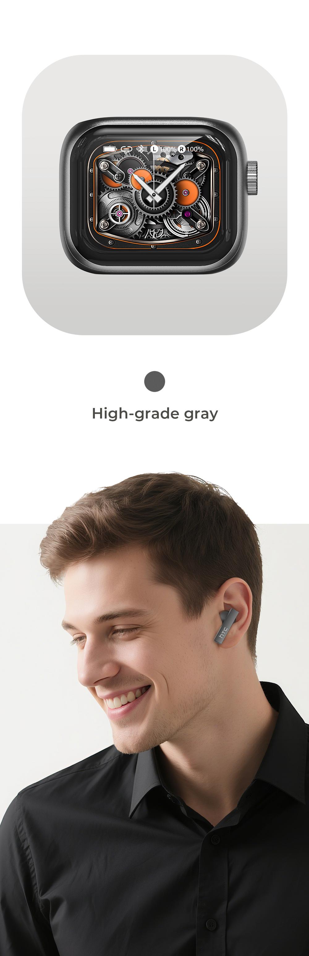 HTC NE40 Wireless Earphones Bluetooth 6.0, LED Display High Fidelity, for Gaming, Office, Sports, Music & Phone Calls TWS Earbuds , IPX5 Waterproof Earphones, Built-in Microphone In Ear Earphones detail 14