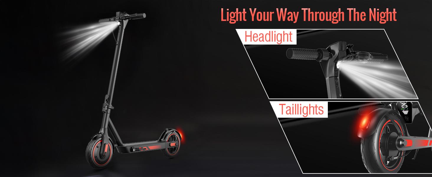 Long Range Commuter V10 Electric Scooter 10'' vacuumTires, 500W Motor 28 MPH Portable Folding Scooter ,28 Miles of Range , Application control adjustment function&cruise control,Daily commuting and children's leisure and entertainment