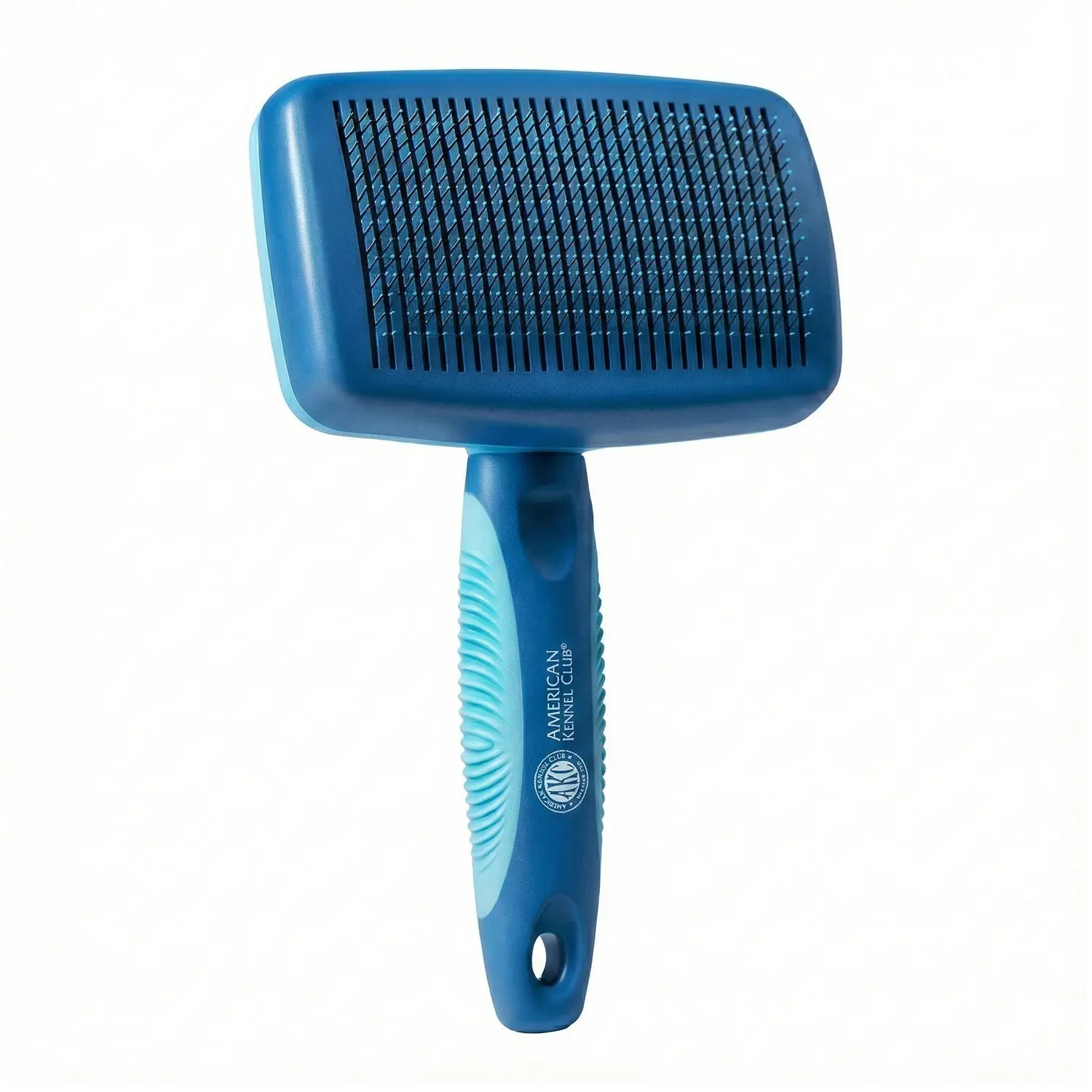 American Kennel Club Self-Cleaning Slicker Brush for Dogs & Cats, Retractable Bristle Grooming Brush
