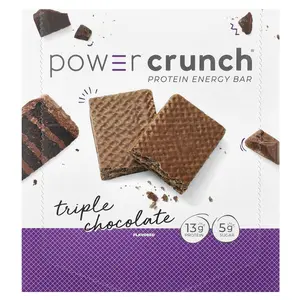 BNRG Power Crunch®, Protein Energy Bar, Triple Chocolate, 12 Bars, 1.4 oz (40 g) Each