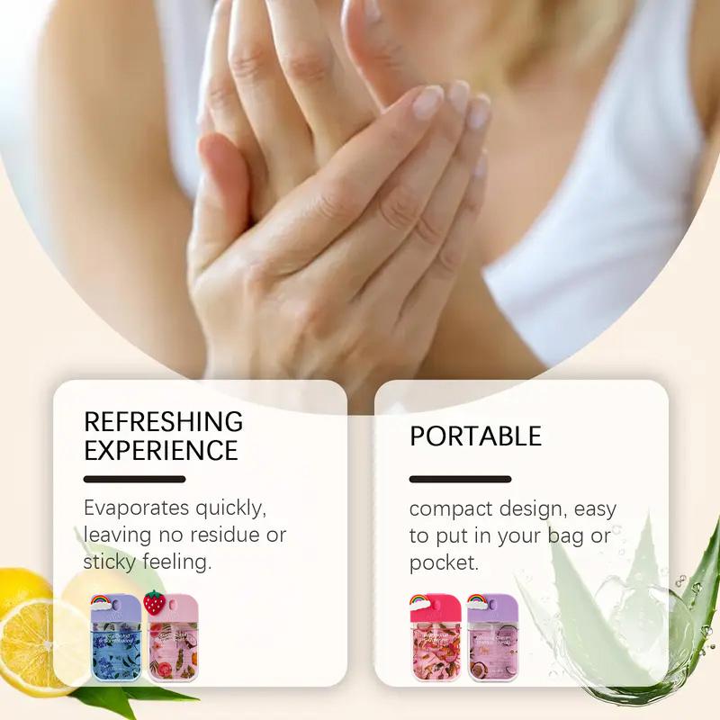 Wish Gift Box Set Power Mist Hydrating Hand Sanitizer Spray 1.5 fl oz Cute Portable Travel Size DIY Gift for Children Aroma Hygiene Products