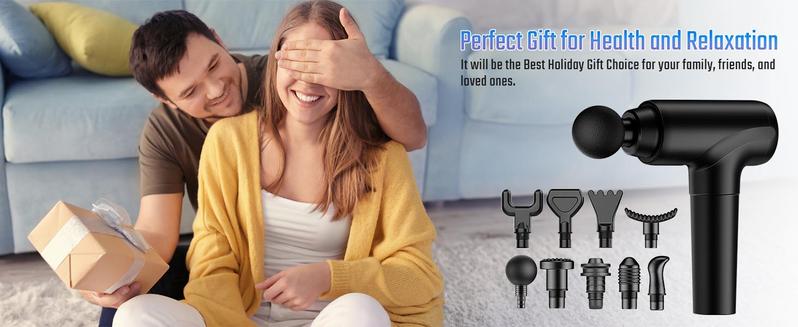 Cotsoco Muscle Massage Gun, Deep Tissue Back Massager with LED Display, 20 Speeds Portable Electric Massage Device Comfort, Gift for Women & Men, Christmas New Year Gift