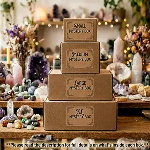 Crystal Mystery Box Crystals Set Intuitively Chosen Crystal Box Mystery Crystals Different sizes See Description for Details