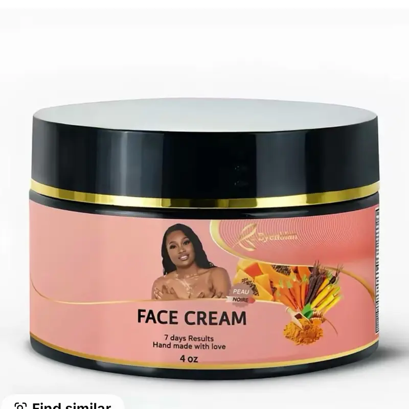 Peau Noire Glow Face Cream - Daytime Daily Base Moisturizer for Gentle Exfoliation, Brightening, Nourishing, Creamy Hydration, Skin Repair, Exfoliate, Hydrate, Creamy Hydrating, Deeply Moisturizing, Radiant Skin, Brightens, Smooth Skin Routine
