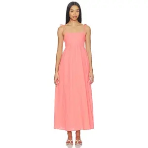 BEACH RIOT Valory Maxi Dress in Coral Sea