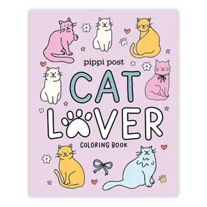 Cat Lover Coloring Book + 5 pk
