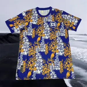2025 El Salvador National Team Pre-Match Short Sleeve Soccer Jersey Fans Version Breathable