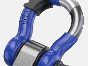 Nilight Anti-Theft Shackle Hitch Receiver 2Inch 45000 LBs Breaking Strength 3/4" Anti-Theft D Ring Shackle 5/8" Trailer Hitch Lock Pin Heavy Duty Solid Towing Kit for Trucks Off Road (Blue&Black) Harness