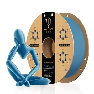 PLA CF 3D Printer Filament,1.75mm ±0.02mm Carbon Fiber Reinforced PLA 3D Filament,38% Interlayer Boost & Automatic Filament Refill 3D Printing Filament & Material With Pioneering Guochao Colors, Tangle & Clog Free Fit Most FDM 3D Printers