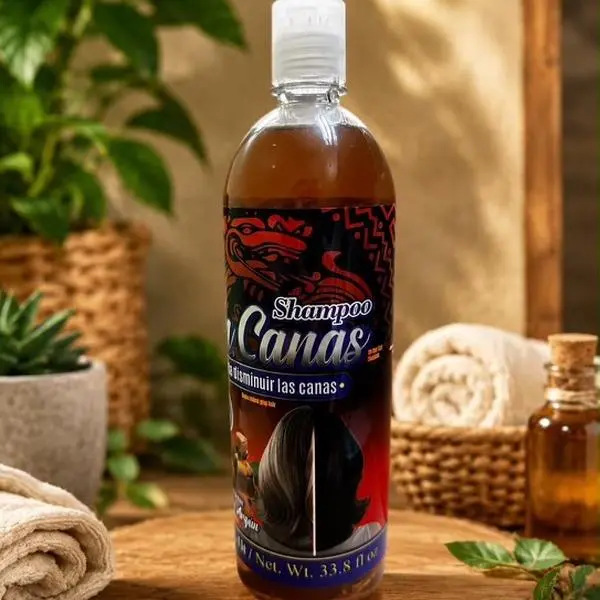 Shampoo para cabello con canas.
