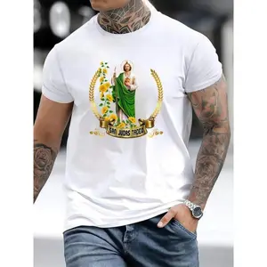Crewneck T-Shirt San Judas de Tadeo: Mexico's Defender of Lost Causes T-Shirt100% Cotton