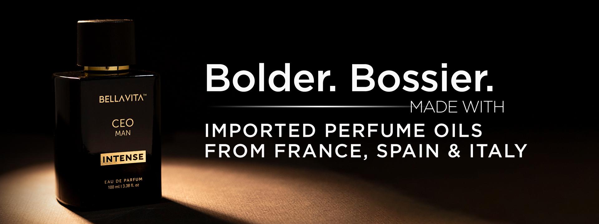 BellaVita Luxury's CEO Man Intense |  EDP | Lavender, Carnation & Patchouli | Long Lasting | 18% Perfume Oil Concentration | 3.38 Fl.oz