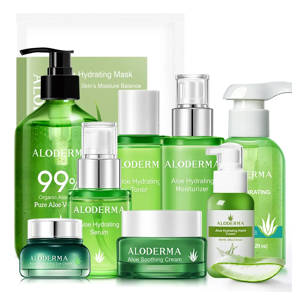 Aloderma Ultimate Aloe Soothing Set 9-Piece Set