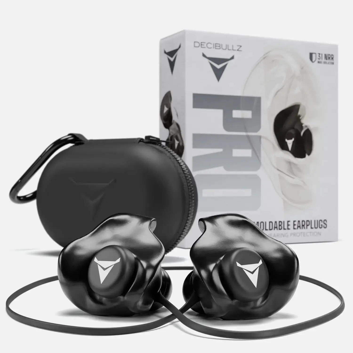 PRO Custom Molded Earplugs 31dB NRR Pro-Pack with Case and Lanyard